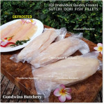 Fish DORI sutchi fillets IQF brand NASUBA Medan NBL 300-400 +/- 11" 28cm/pc - REPACKED (price/pack 700g 2pcs)